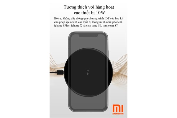 SẠC KHÔNG DÂY XIAOMI SẠC NHANH QI