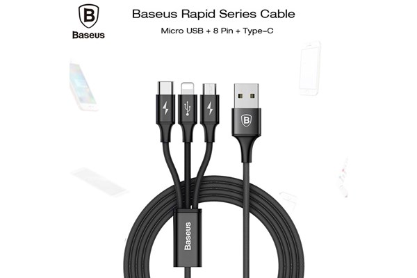 Cáp sạc 3 đầu Baseus