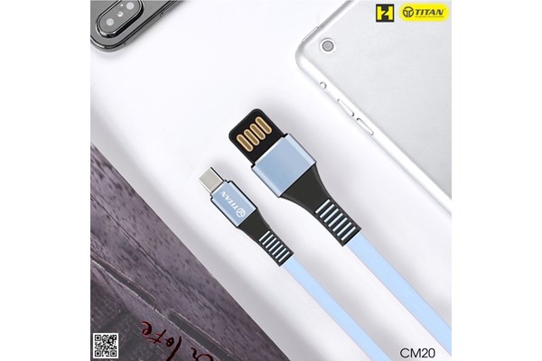Cáp Dây Dẹt Chống Gẫy TYPE C 1m TITAN - CT20