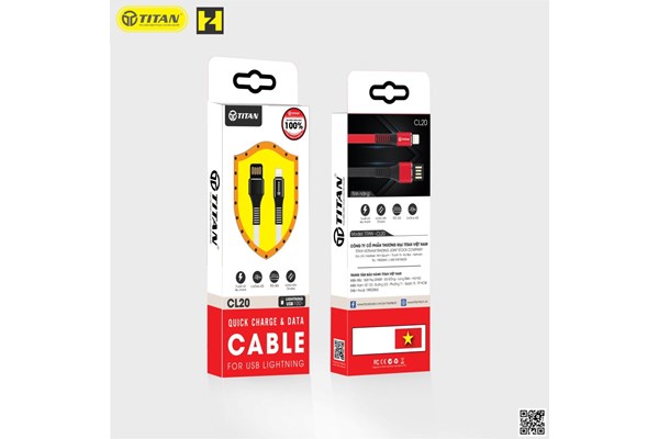 Cáp Dây Dẹt Chân LIGHTNING 1m TITAN