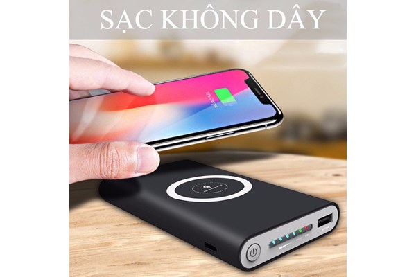 Pin dự phòng không dây 2 in 1 chuẩn Qi