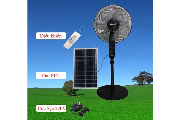 QUẠT NĂNG LƯỢNG MẶT TRỜI HASUBO ĐIỀU KHIỂN TỪ XA