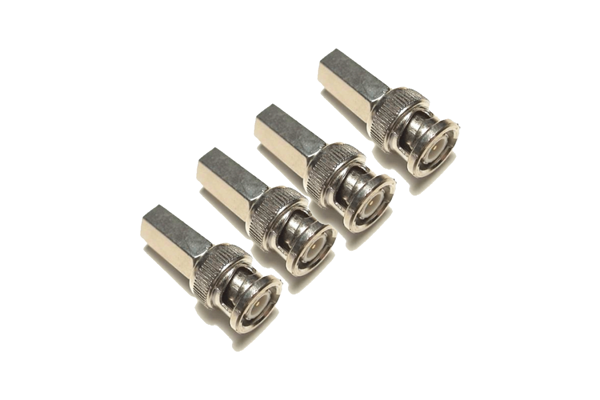 Jack BNC đúc chân vuông đi cáp đồng trục
